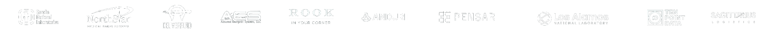 Trusted by Sandia National Laboratories, NorthStar, DeliverFund, AES, Rook, Anduril, Pensar, Los Alamos National Laboratory, Ten Point Data, and Sagittarius Logistics